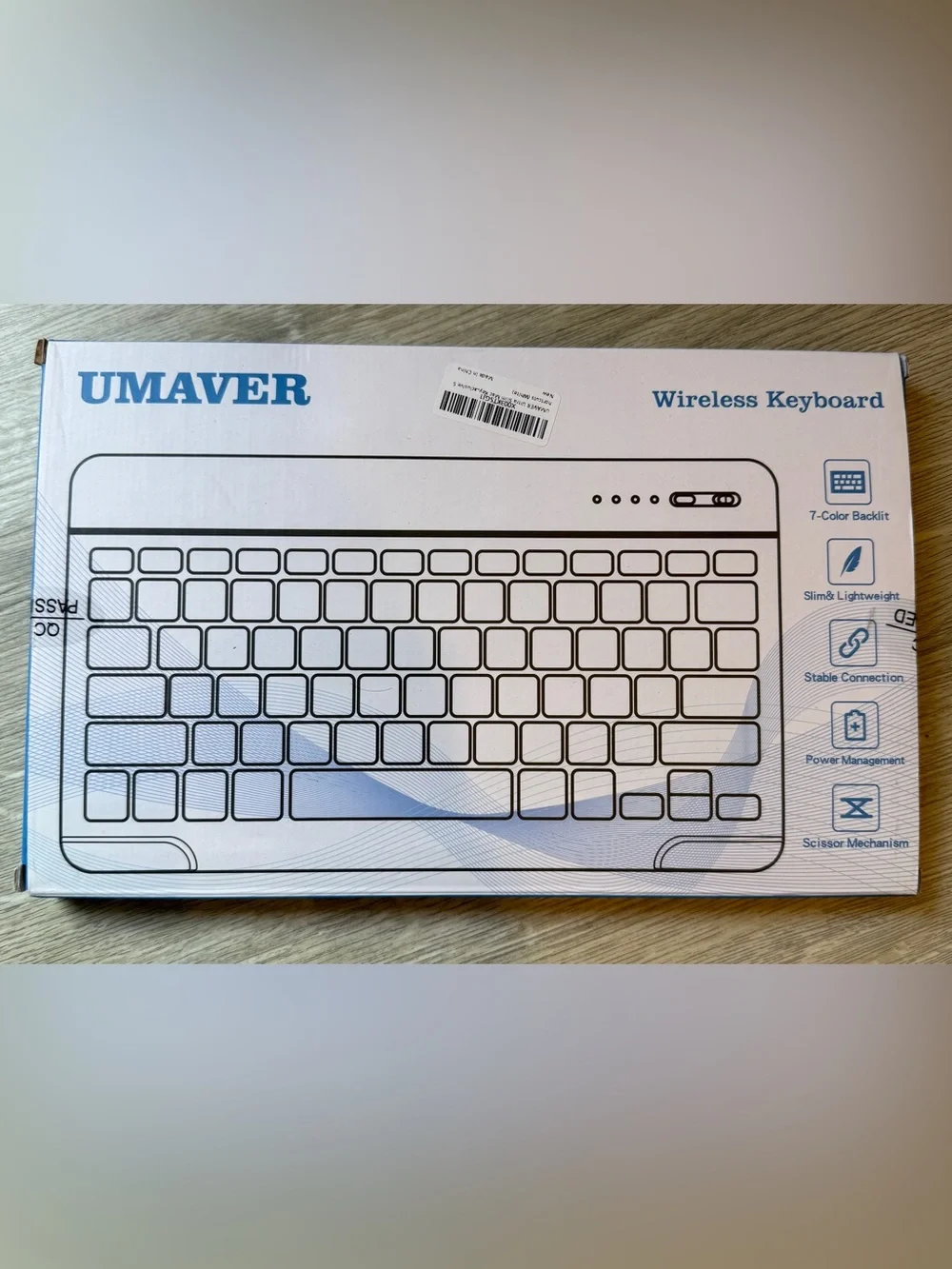 7 Color Backlit Mac Keyboard Ultra Slim Bluetooth Wireless Keyboard Apple USB-C